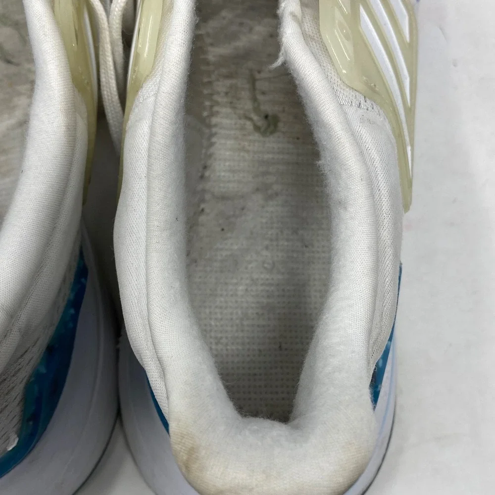 Adidas EQ21 Run White Blue Running Shoes Sneakers GX9797 Mens Size 7